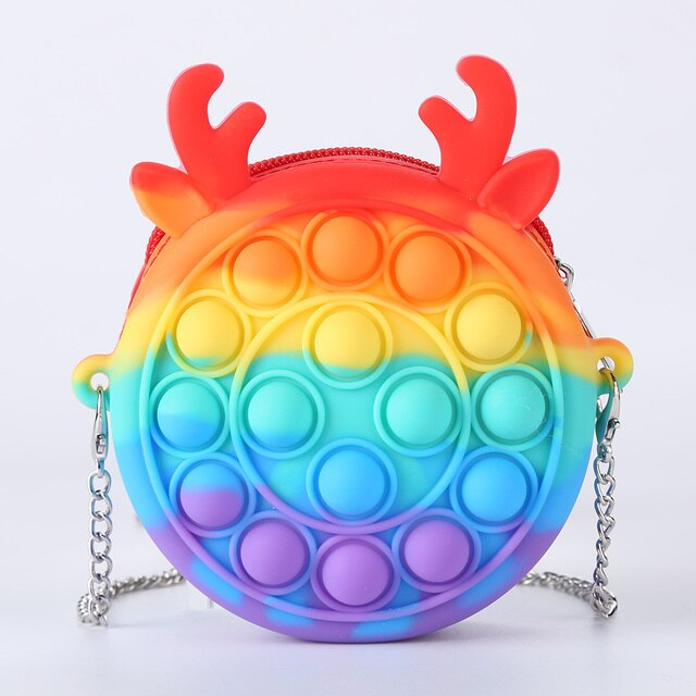 Popit Fashion Bag Bubble Decompression Toy