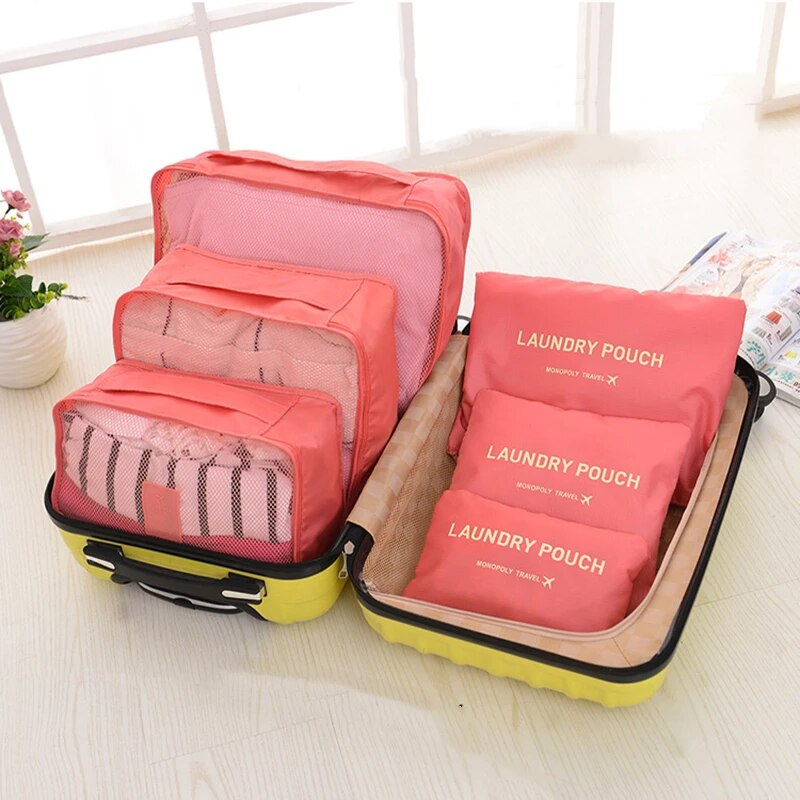 6 Pieces/Set Thicken Travel Storage Bags For Home Clothes Shoes Cosmetic Etc.