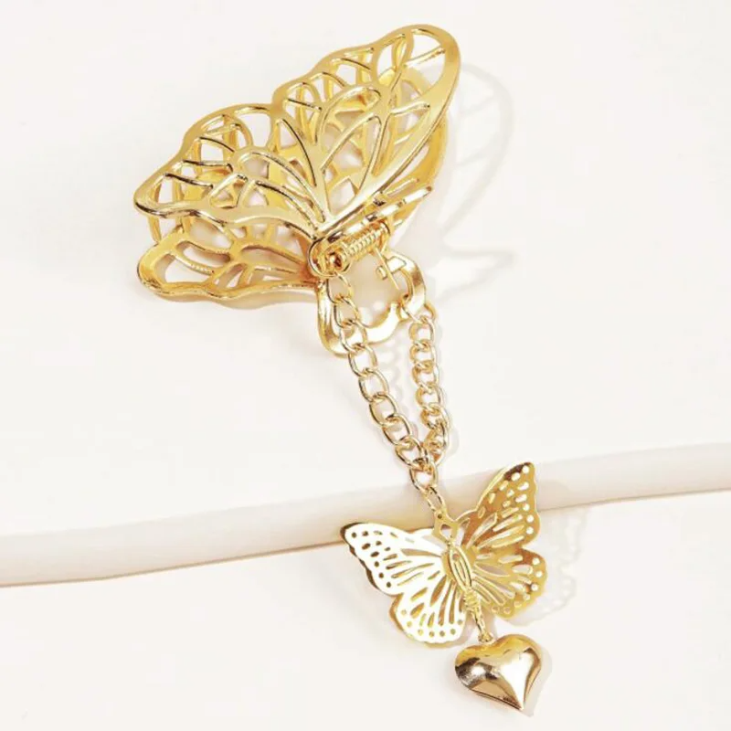 Non-slip Butterfly Pendant Hair Clip