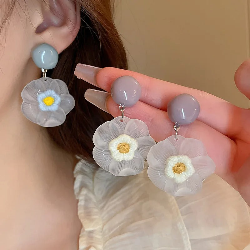 Casual Flower Dangle Earrings