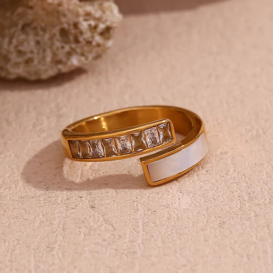 Elegant Zirconia Open Ring