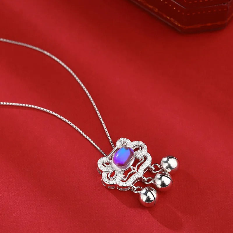 Beautiful Zircon Flower Pendant Necklaces