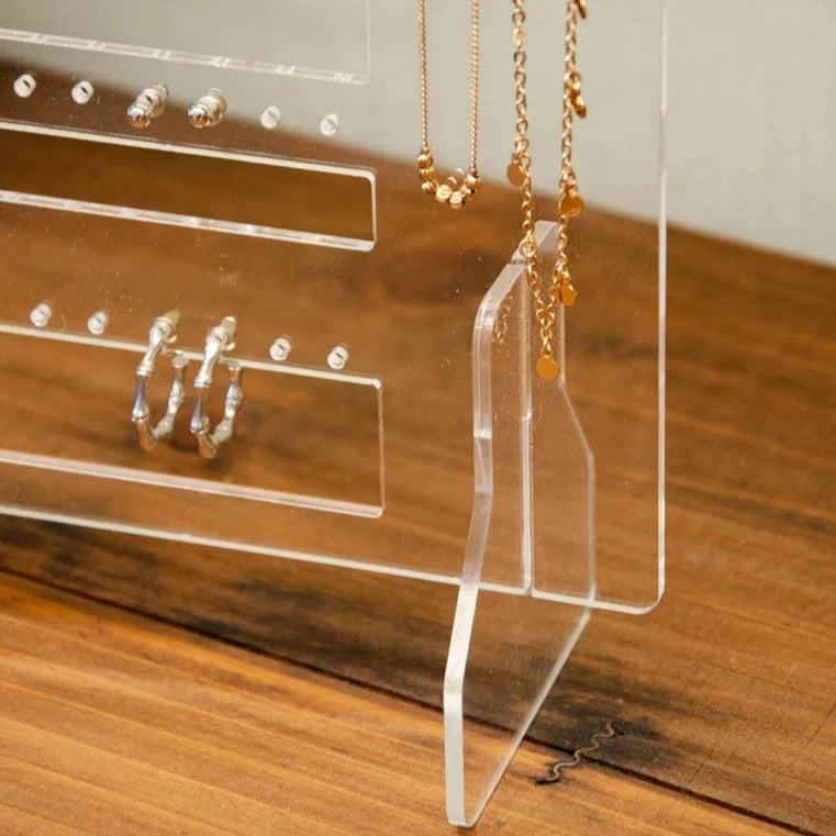 Acrylic Transparent Portable Jewelry Stand